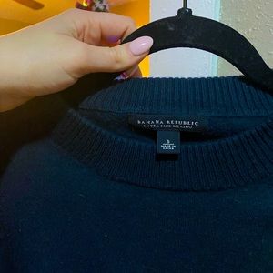 Banana Republic Merino Wool Sweater - Dark Blue/Teal